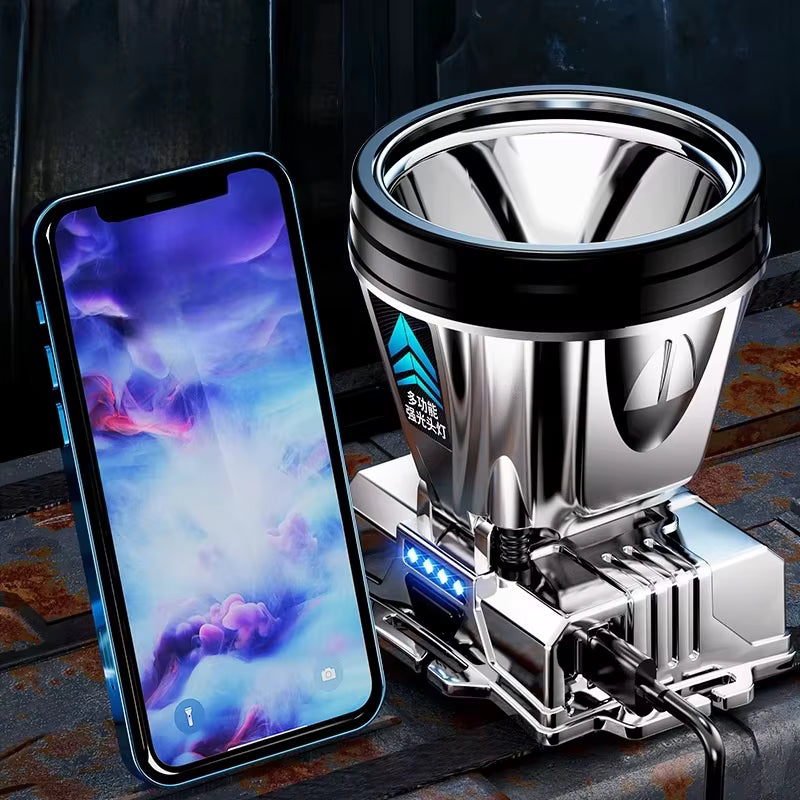 LumiX Pro - Lanterna de Cabeça LED Recarregável